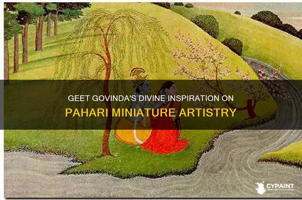 how did geet govinda influence painters of pahari miniature painting