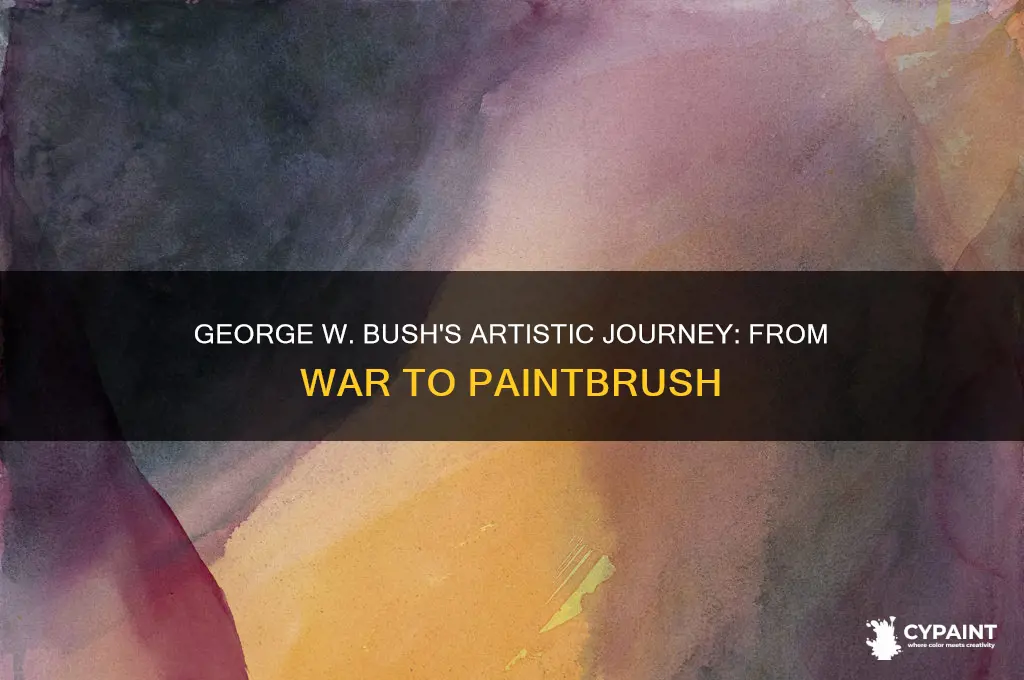 how did george w bush learn to paint