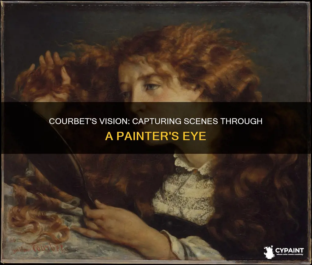 how did gustav courbet see the scences he painted