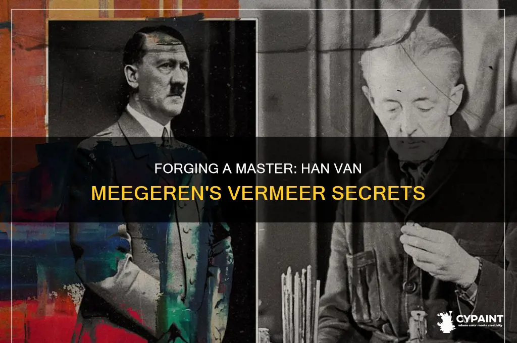 how did han van meegeren create vermeer paints