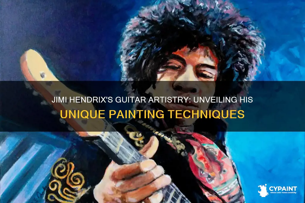 how did jimi hendrix paint his guitar