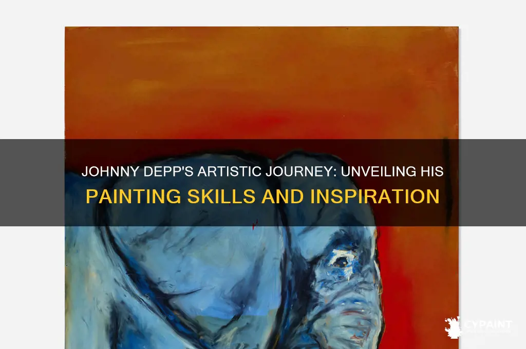 how did johnny depp learn to paint