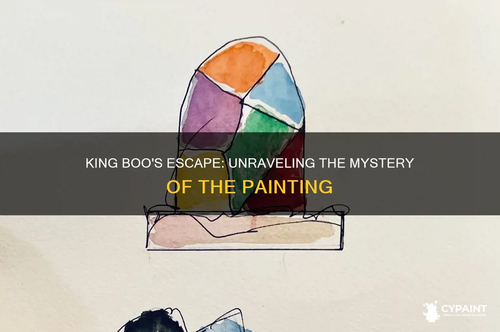 how did king boo escape the painting