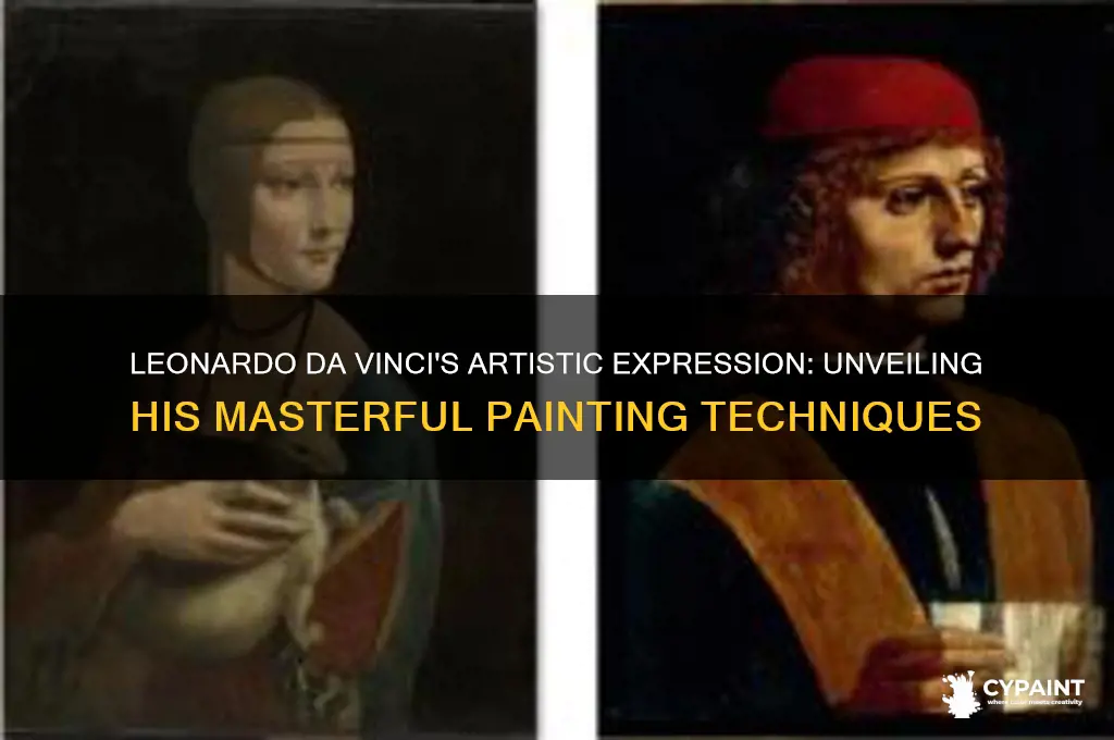 how did leonardo da vinci express himself in his painting