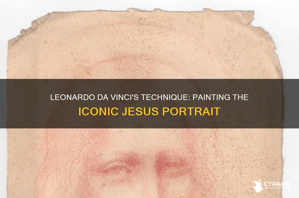 how did leonardo da vinci paint jesus