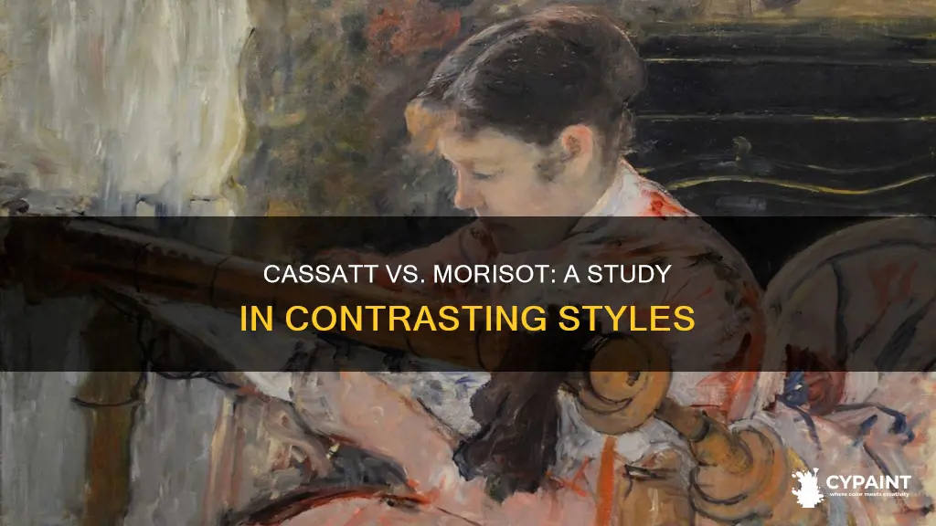 how did mary cassatts painting differ from berthe morisot