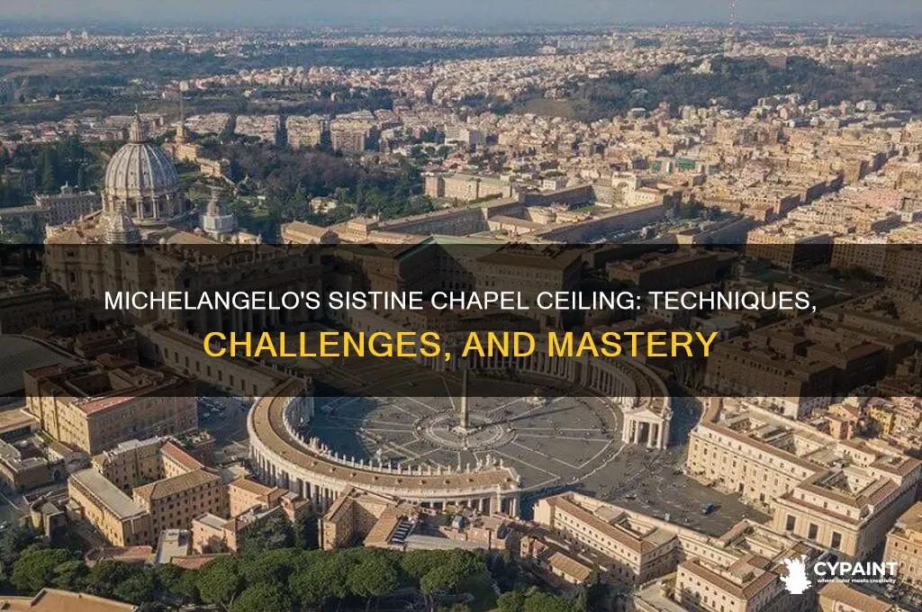 how did michelangelo paint the roof of the sistine chapel