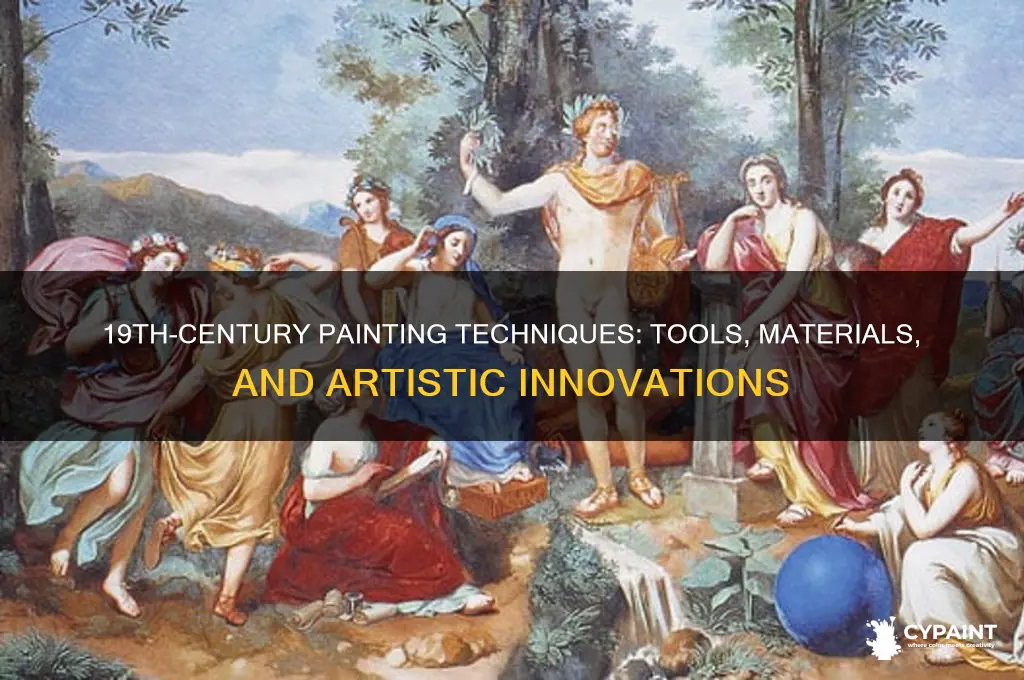 how did people paint in the 1800s
