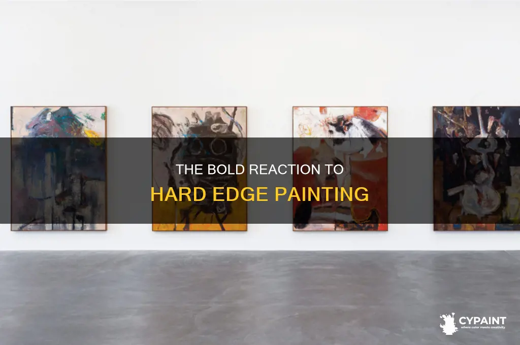 how did people react to hard edge painting