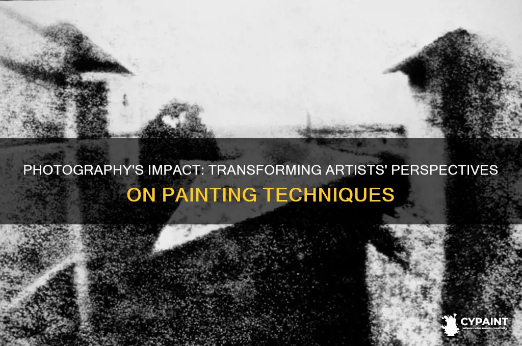 how did photography change the way artists think about painting