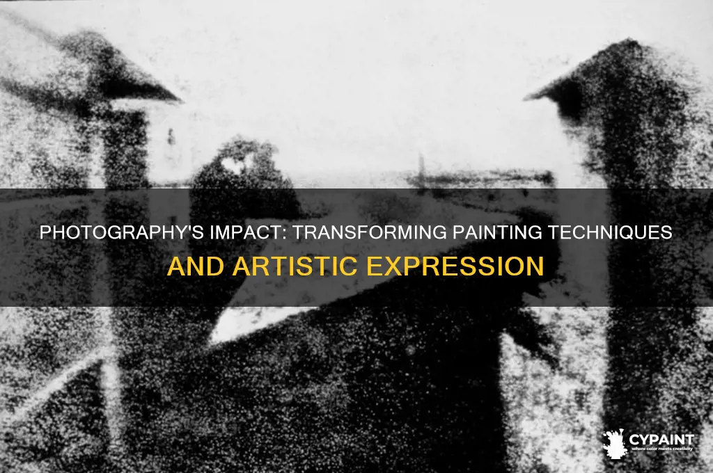 how did photography influence the development of painting