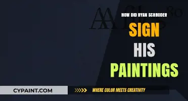 Ryan Schroder's Unique Signature Style on His Paintings Revealed