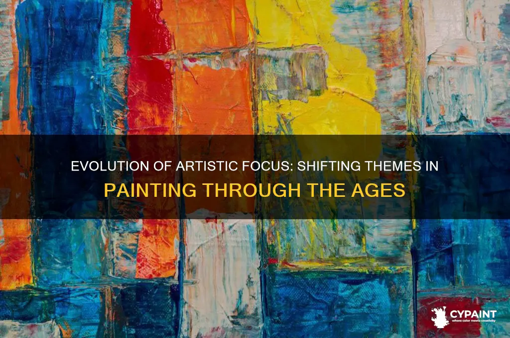 how did the focus of painting change
