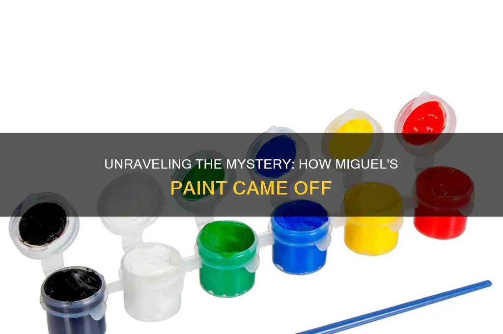 how did the paint come off miguel