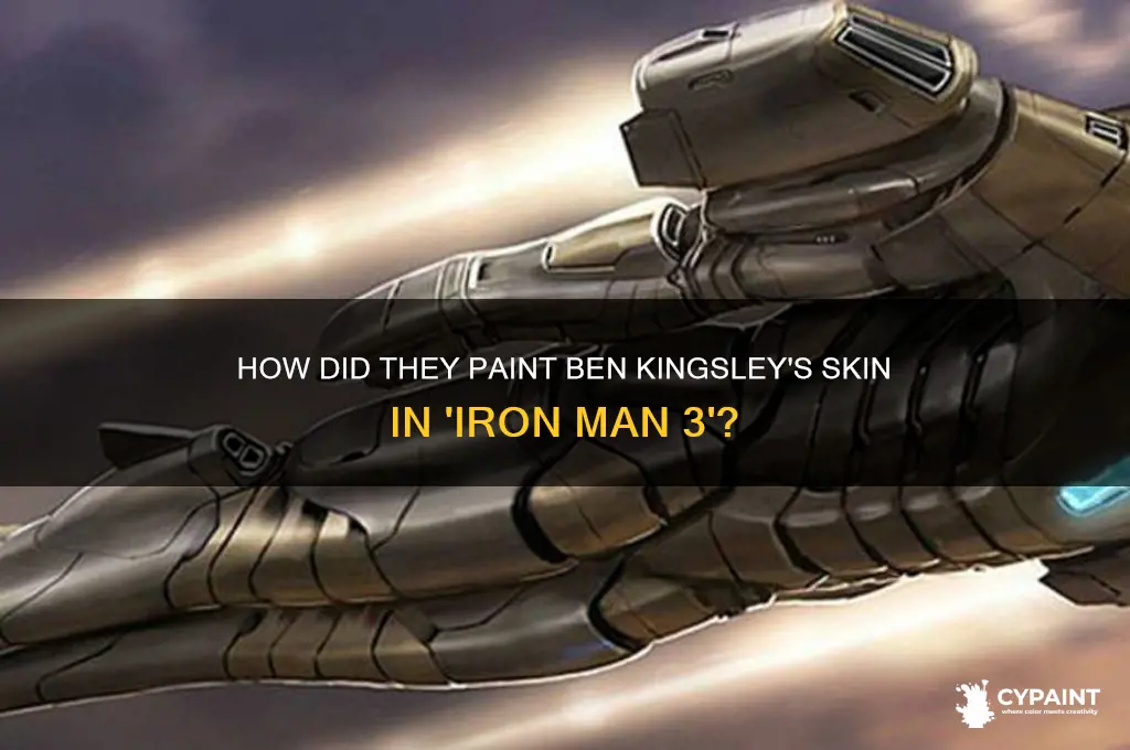 how did they paint ben kingley skin