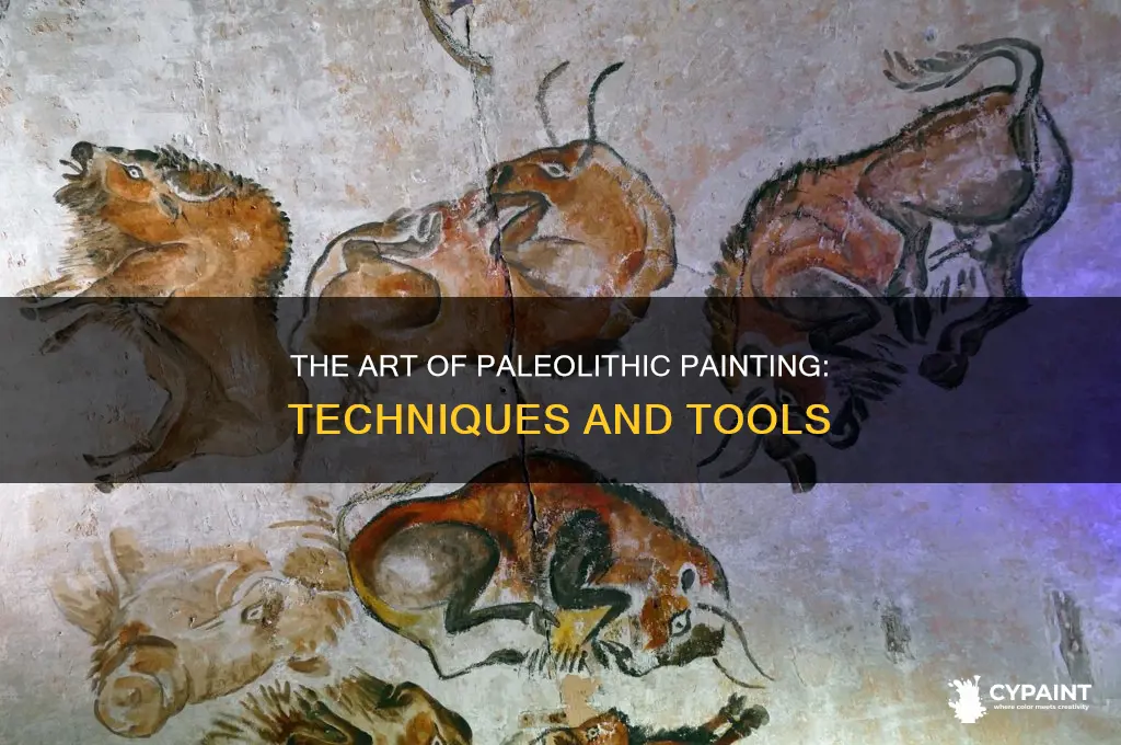 how did they paint in the paleolithic era