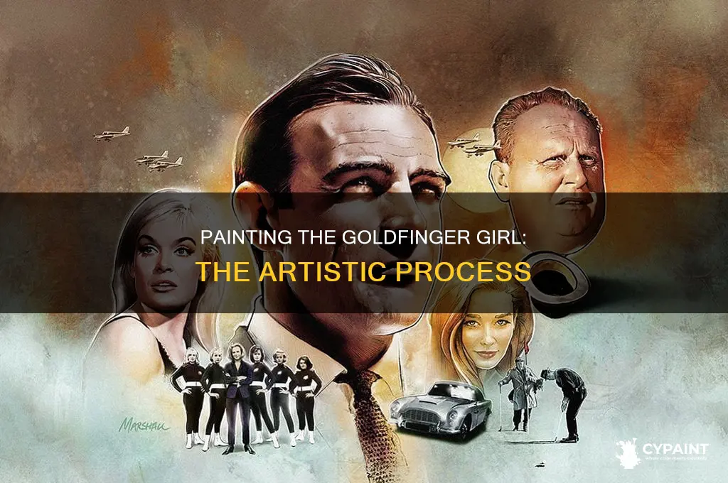 how did they paint the girl in goldfinger