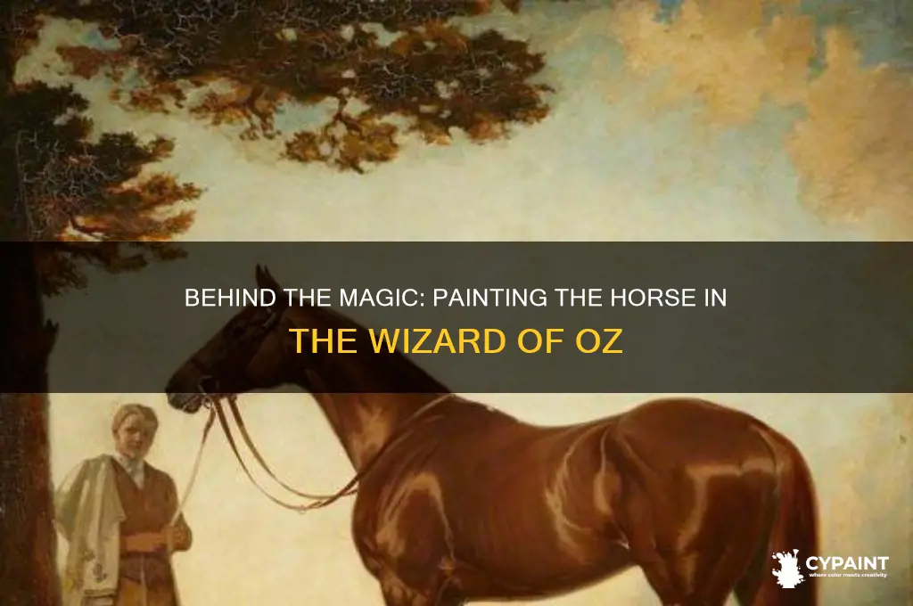 how did they paint the horse in wizard of oz
