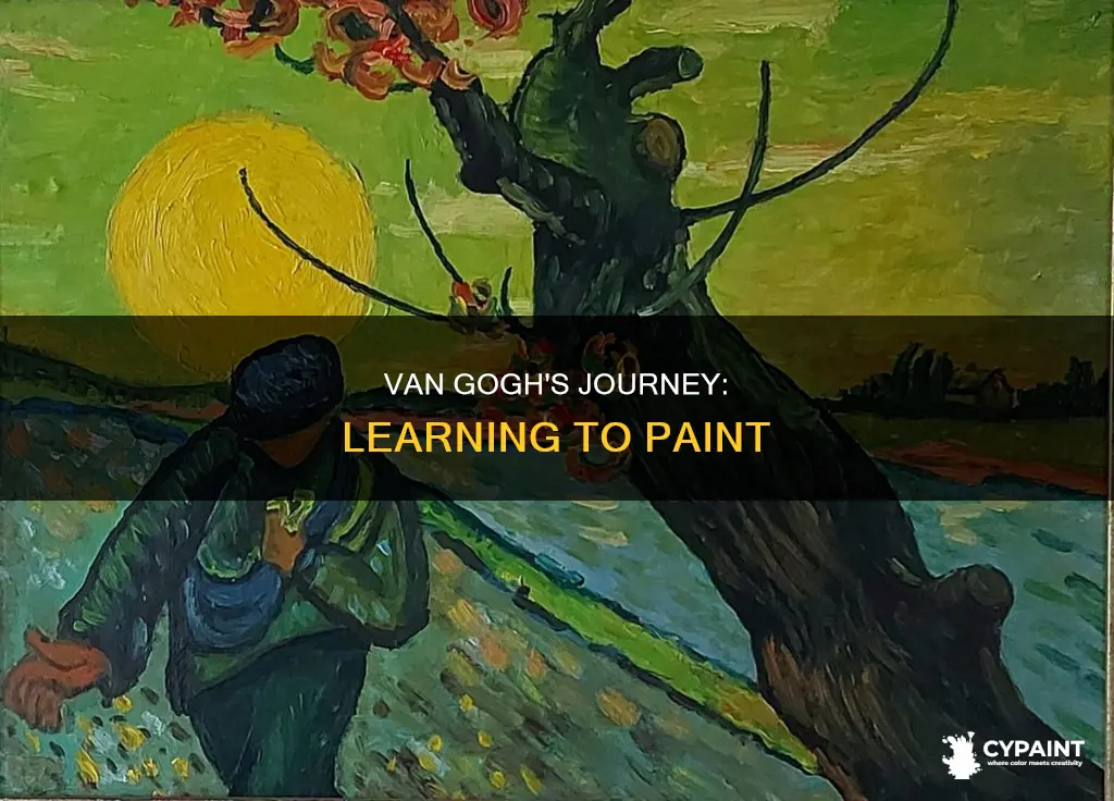 how did vincent van gogh learn how to paint
