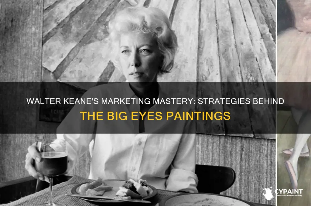 how did walter keane advertise the paintings