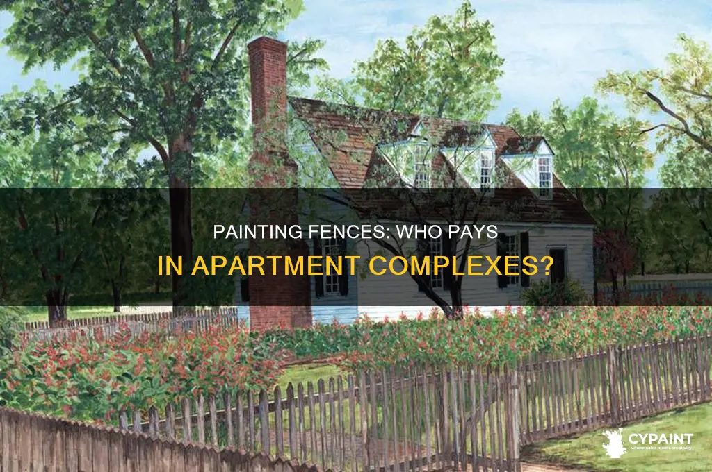 how do apartments pay to paint a fence