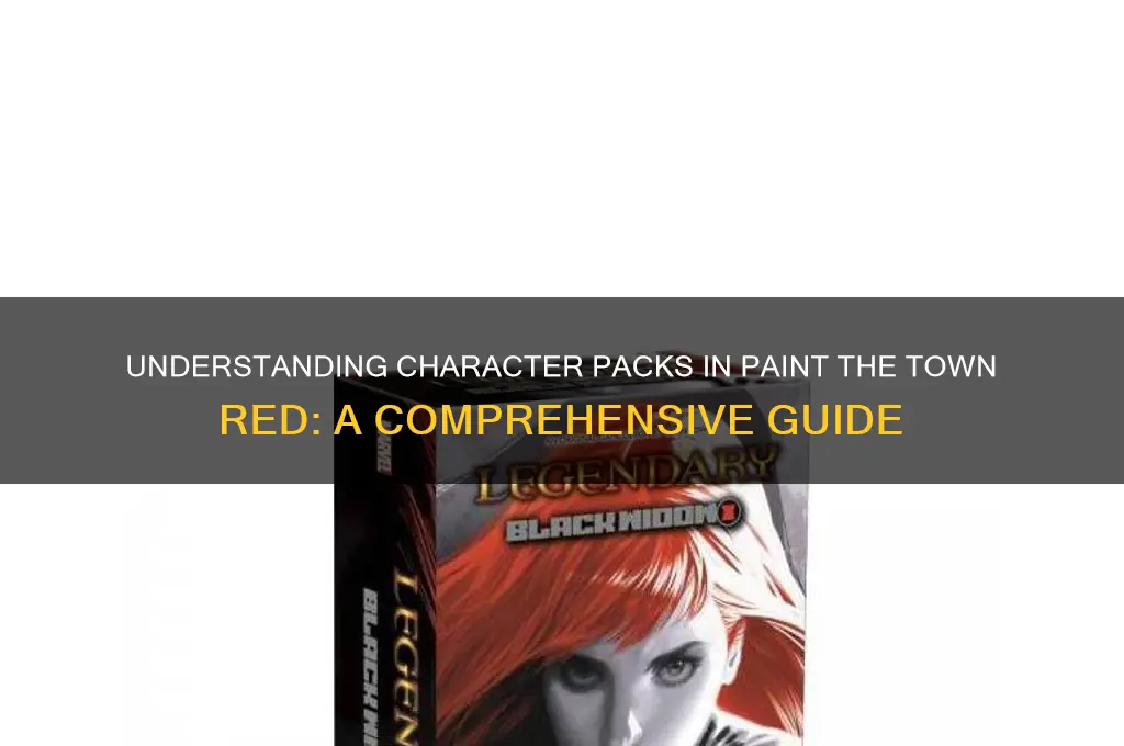how do charecter packs work in paint the town red