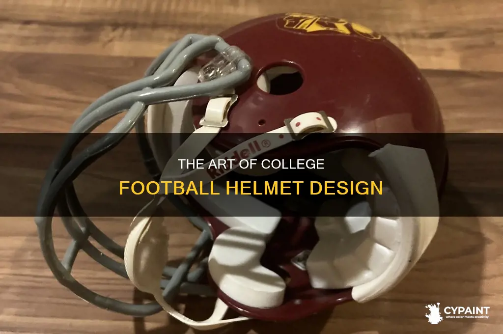 how do college football teams paint their helmets