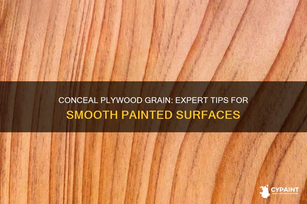 how do cover plywood grain when painting