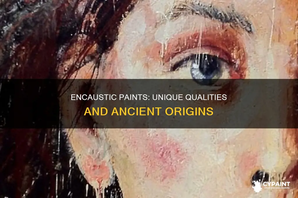 how do encaustic paints differ to other paints