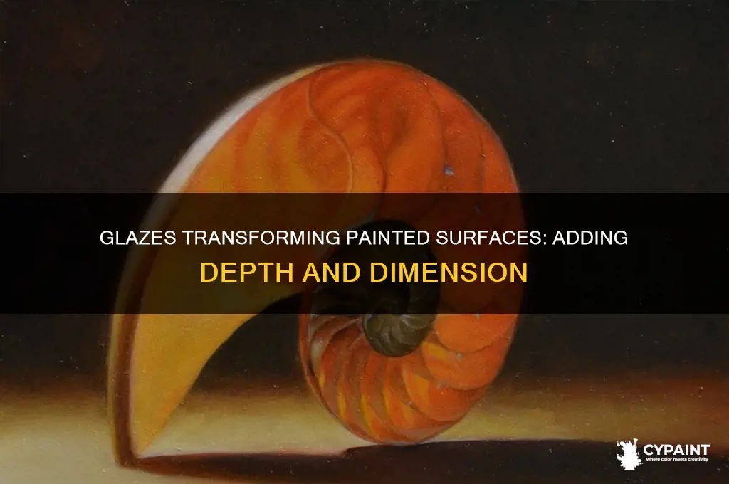 how do glazes add depth to painted surfaces