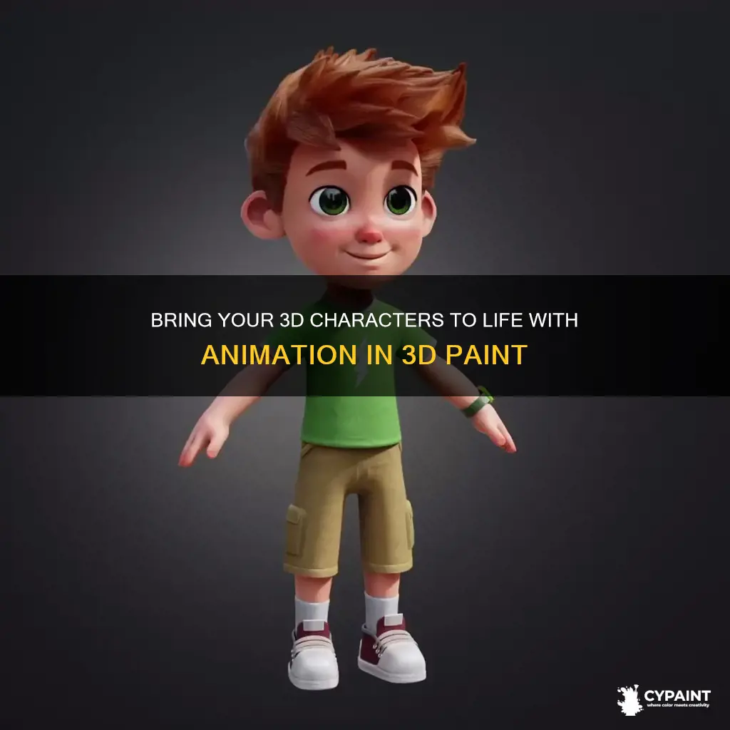 how do i animate a character in 3d paint