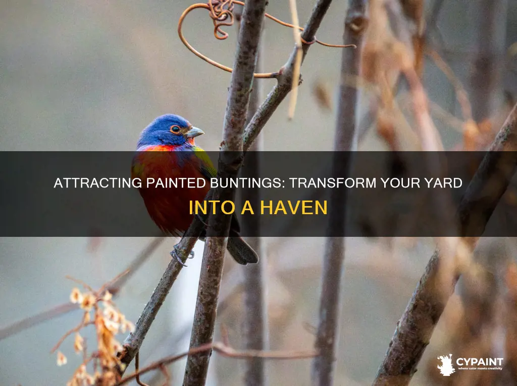 how do i attract painted buntings to my yard