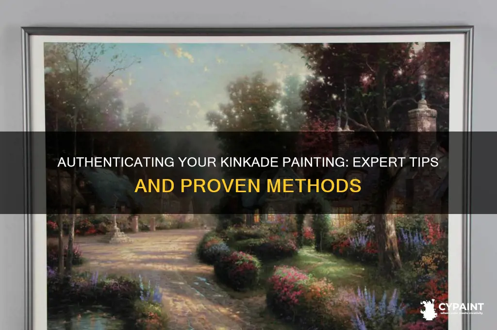 how do i authenticate my kinkade painting