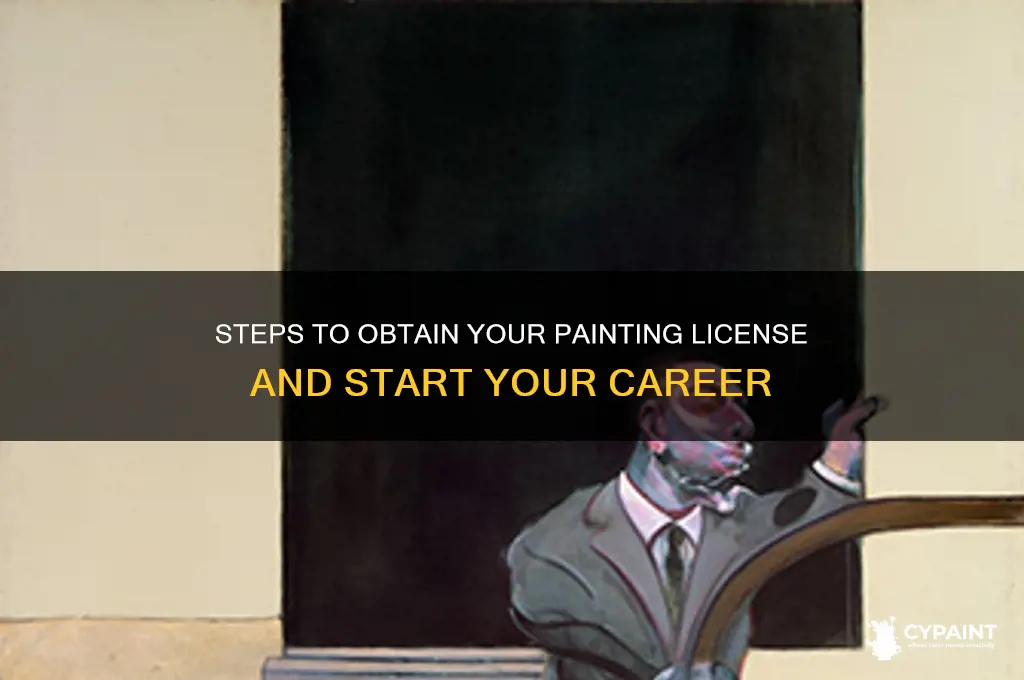 how do i become a licensed painter