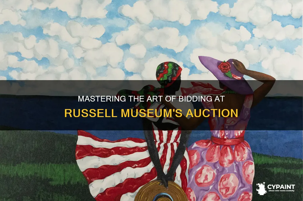 how do i bid on painting russell museum art auction
