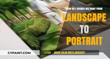 Switch MS Paint Canvas: Landscape to Portrait Mode Easily