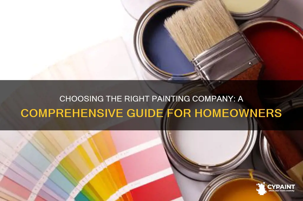how do i choose a painting company