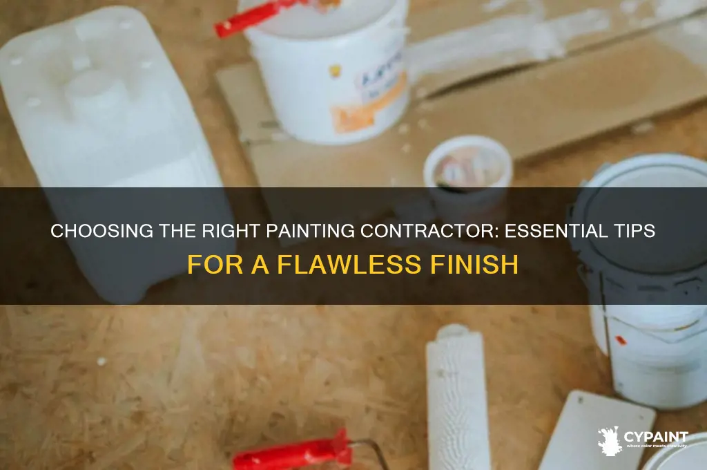 how do i choose a painting contractor