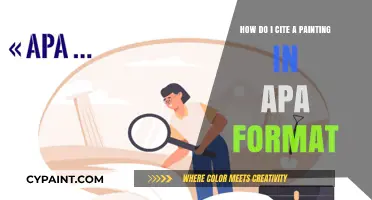Citing Art: APA Style Guide for Artists