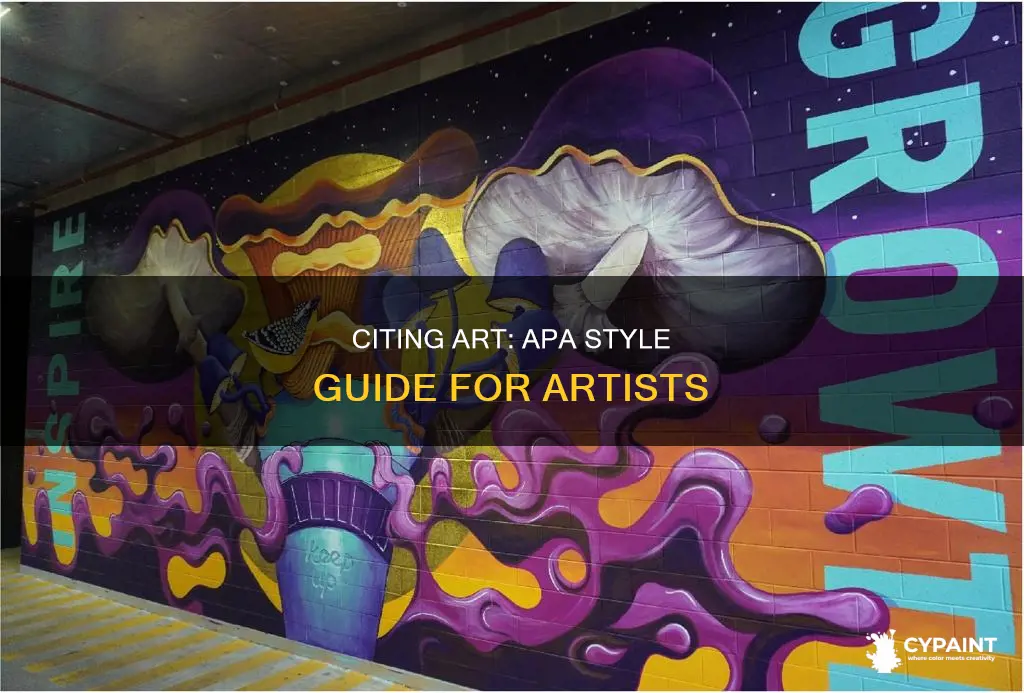 how do i cite a painting in apa format
