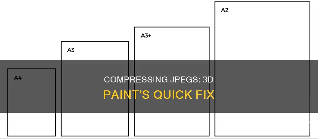how do i compress a jpeg with 3d paint