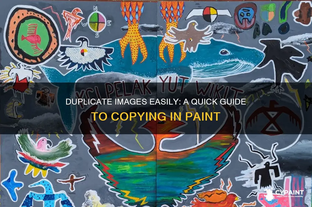 how do i copy and duplicate an image in paint