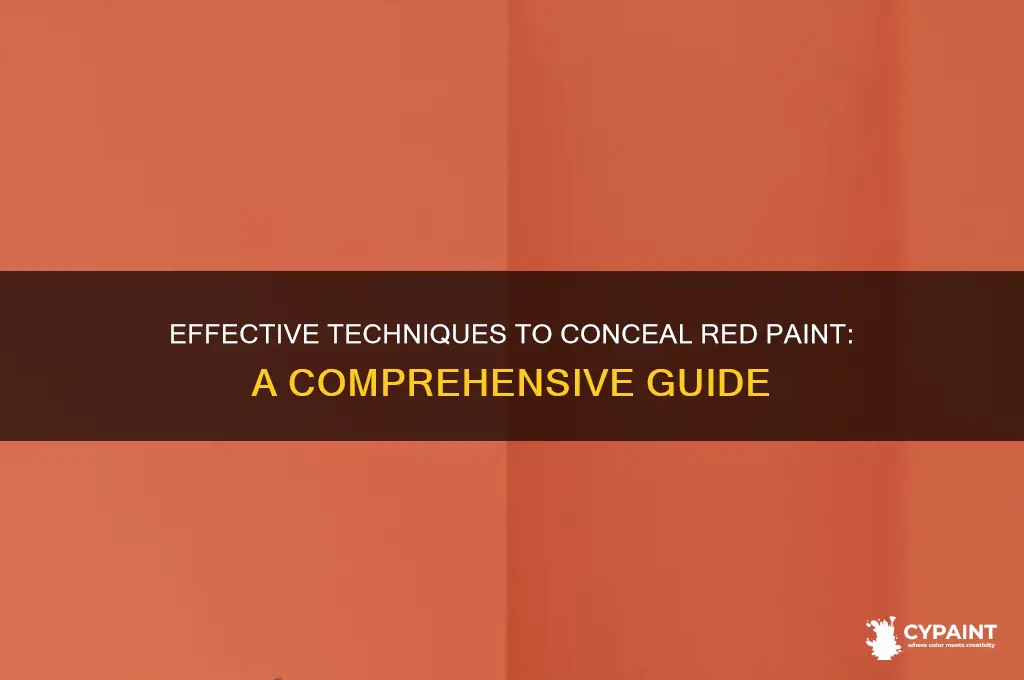 how do i cover up red paint
