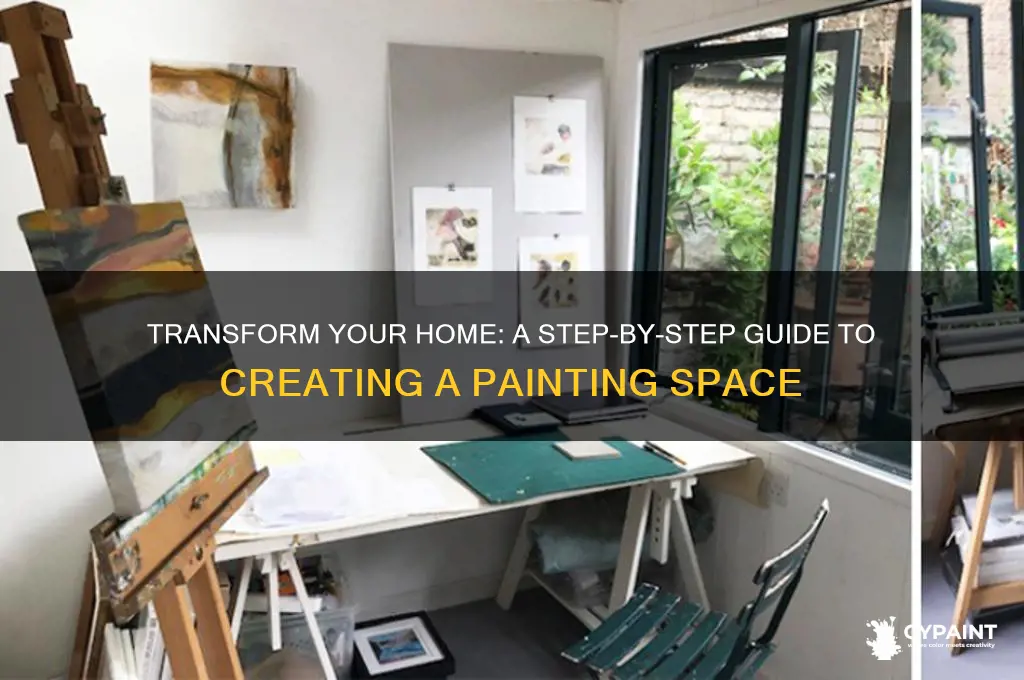 how do i create a painting space in my home