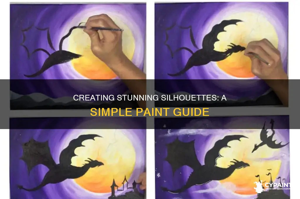 how do i create a silhouette in paint