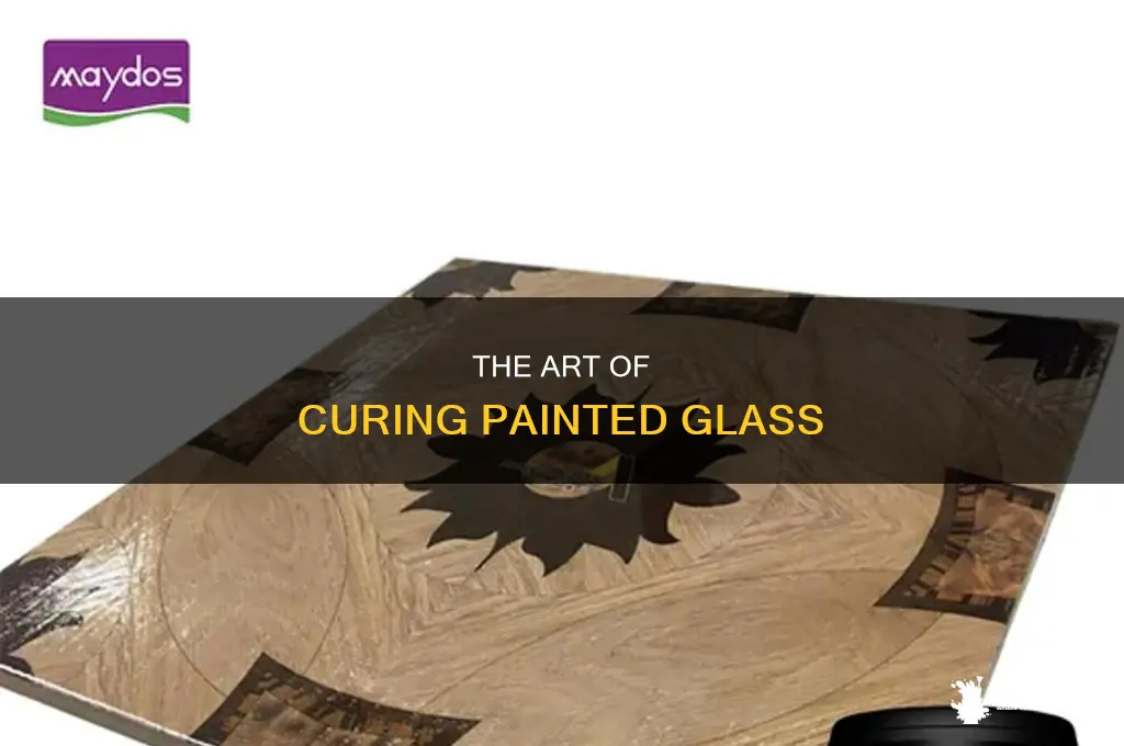 how do i cure glass that is painted