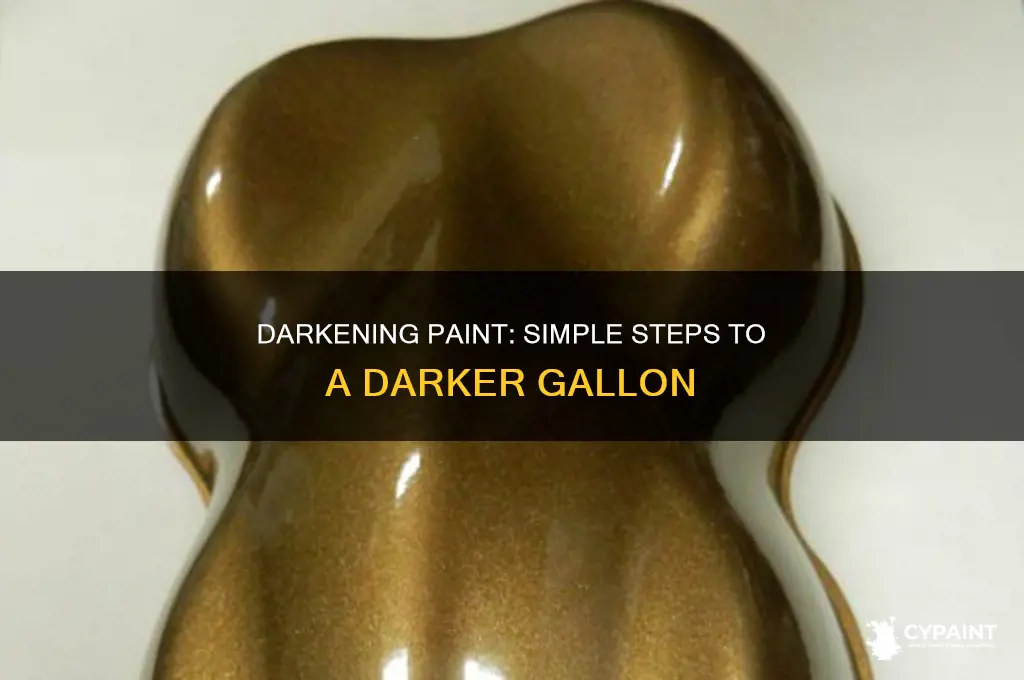 how do i darker a gallon of paint