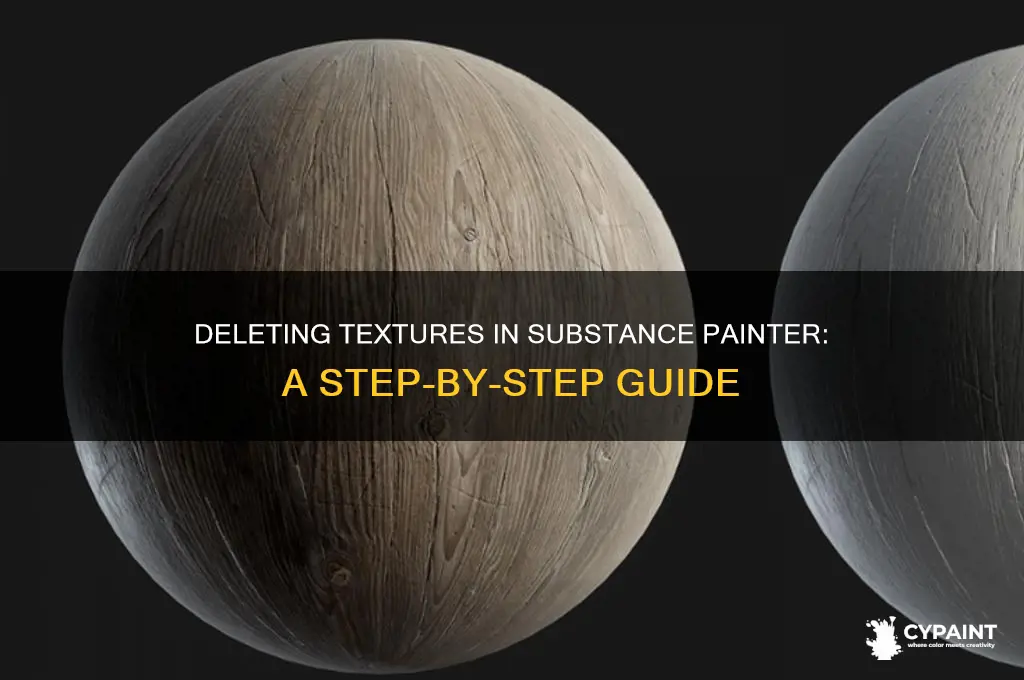 how do i delete textures in substance painter