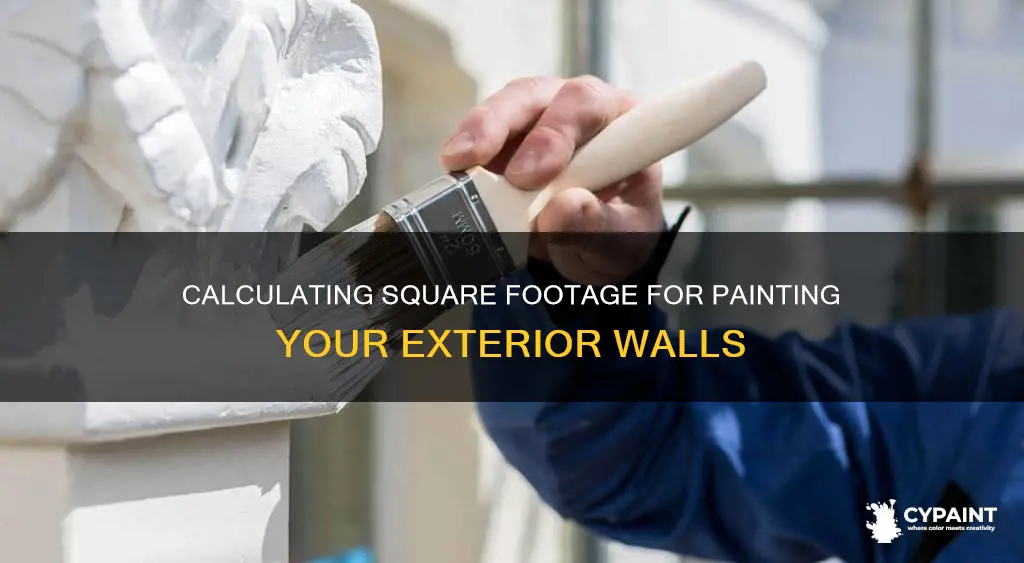 how do i determine exterior square footage for painting