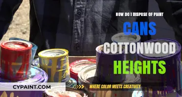 Dispose of Paint Cans in Cottonwood Heights the Right Way